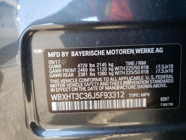 Photo 9 VIN: WBXHT3C36J5F93312 - BMW X1 XDRIVE2 