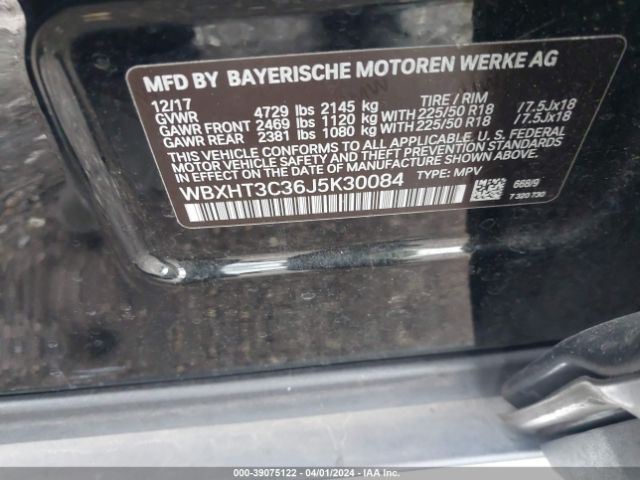 Photo 8 VIN: WBXHT3C36J5K30084 - BMW X1 