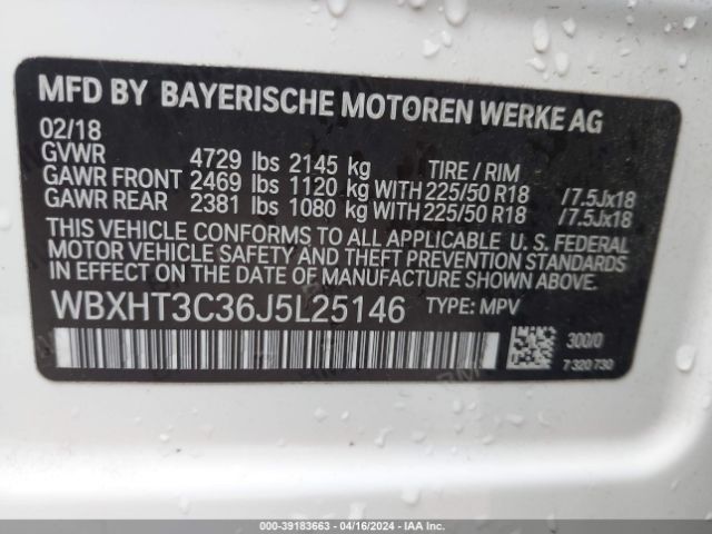 Photo 8 VIN: WBXHT3C36J5L25146 - BMW X1 