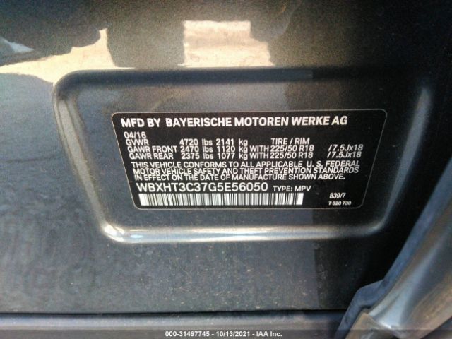 Photo 8 VIN: WBXHT3C37G5E56050 - BMW X1 