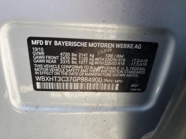 Photo 11 VIN: WBXHT3C37GP884900 - BMW X1 XDRIVE2 