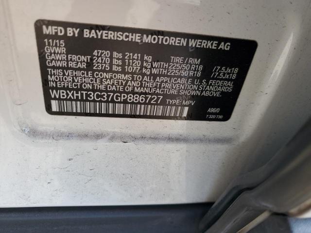 Photo 12 VIN: WBXHT3C37GP886727 - BMW X1 XDRIVE2 