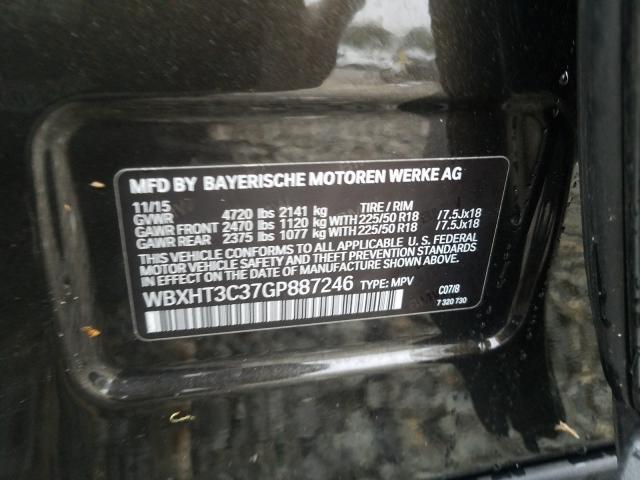 Photo 9 VIN: WBXHT3C37GP887246 - BMW X1 XDRIVE2 