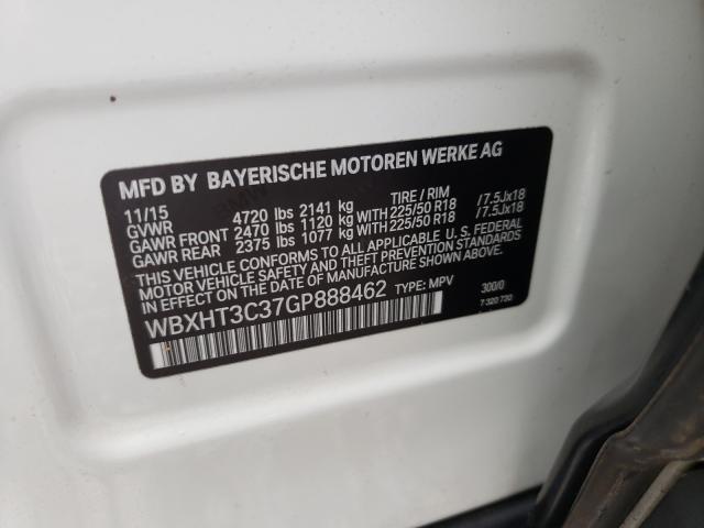 Photo 9 VIN: WBXHT3C37GP888462 - BMW X1 XDRIVE2 