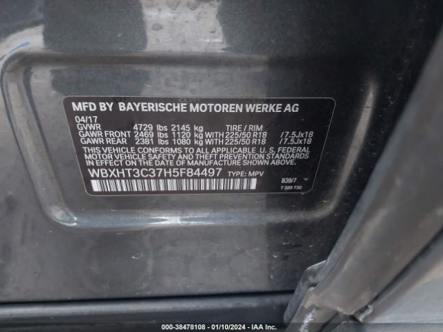 Photo 8 VIN: WBXHT3C37H5F84497 - BMW X1 