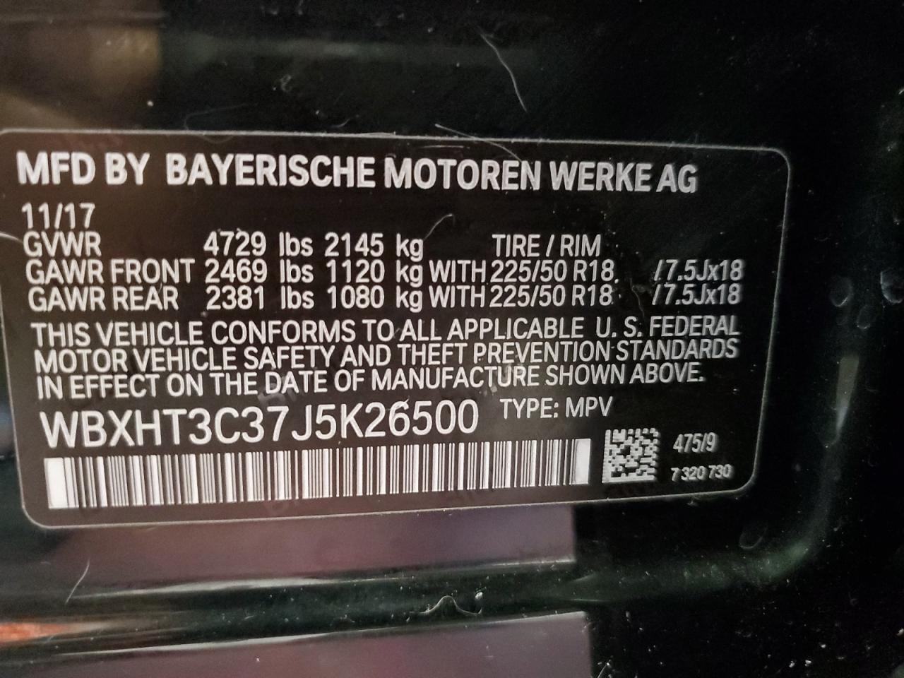 Photo 13 VIN: WBXHT3C37J5K26500 - BMW X1 