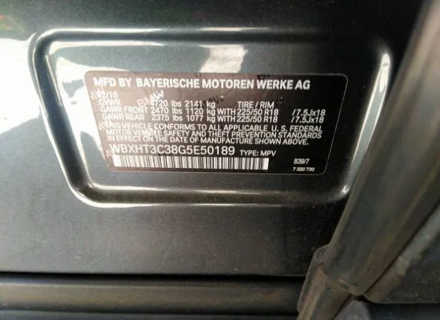 Photo 8 VIN: WBXHT3C38G5E50189 - BMW X1 