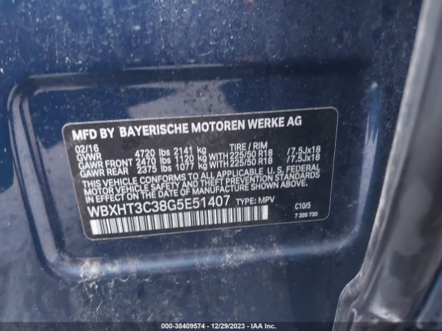 Photo 8 VIN: WBXHT3C38G5E51407 - BMW X1 