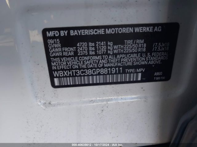 Photo 8 VIN: WBXHT3C38GP881911 - BMW X1 