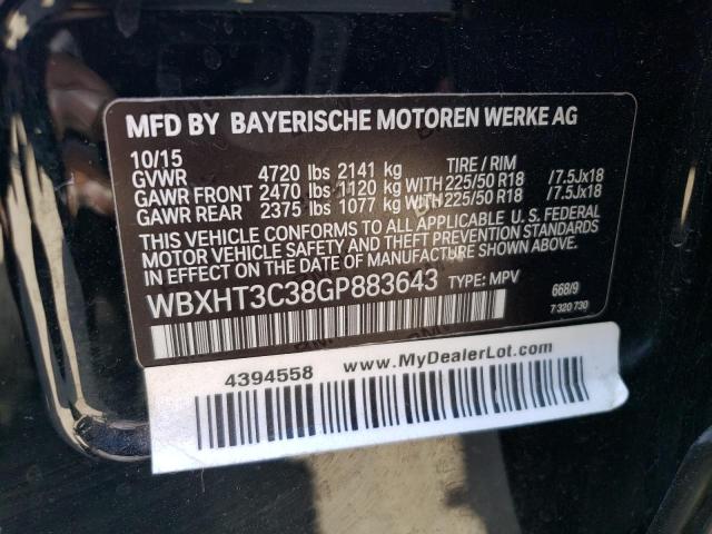 Photo 12 VIN: WBXHT3C38GP883643 - BMW X1 XDRIVE2 