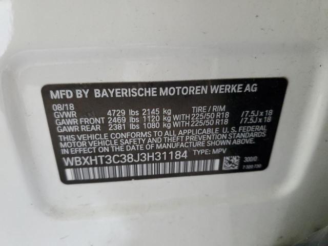 Photo 9 VIN: WBXHT3C38J3H31184 - BMW X1 XDRIVE2 