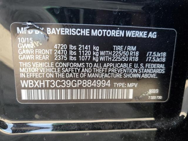 Photo 9 VIN: WBXHT3C39GP884994 - BMW X1 XDRIVE2 