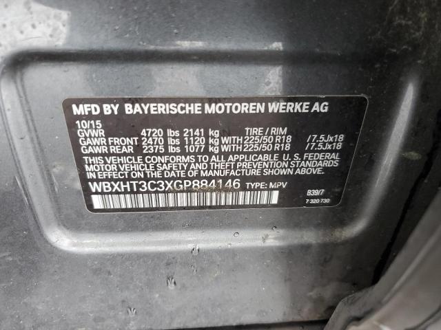 Photo 12 VIN: WBXHT3C3XGP884146 - BMW X1 XDRIVE2 