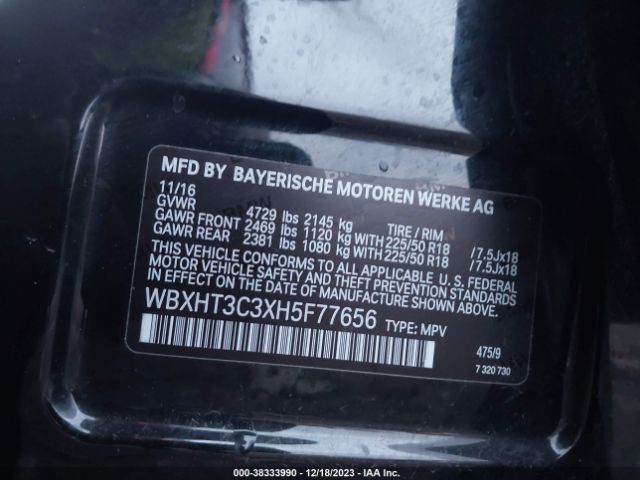 Photo 8 VIN: WBXHT3C3XH5F77656 - BMW X1 