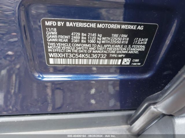 Photo 8 VIN: WBXHT3C54K5L36732 - BMW X1 