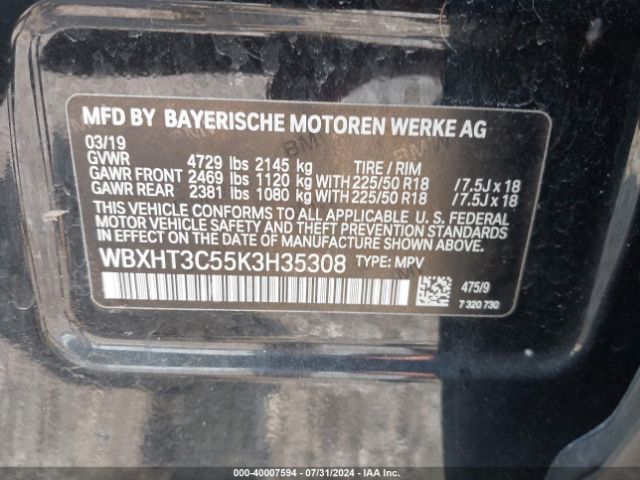 Photo 8 VIN: WBXHT3C55K3H35308 - BMW X1 