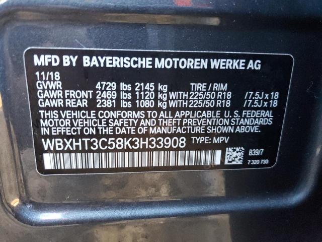 Photo 12 VIN: WBXHT3C58K3H33908 - BMW X1 XDRIVE2 