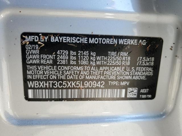 Photo 11 VIN: WBXHT3C5XK5L90942 - BMW X1 XDRIVE2 