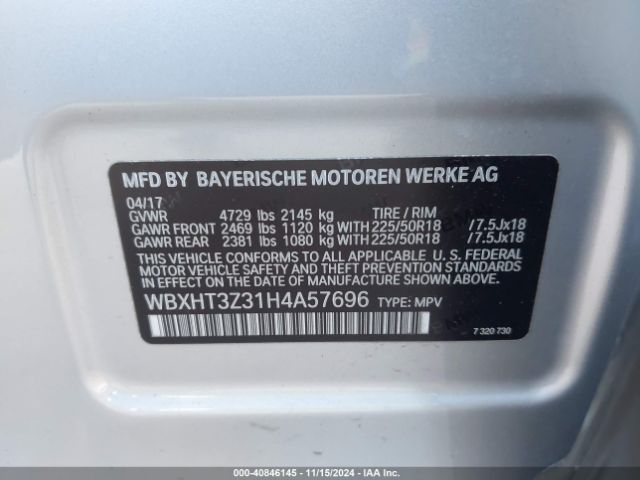 Photo 8 VIN: WBXHT3Z31H4A57696 - BMW X1 