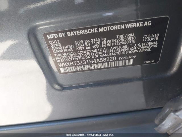 Photo 8 VIN: WBXHT3Z31H4A58220 - BMW X1 