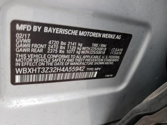 Photo 9 VIN: WBXHT3Z32H4A55942 - BMW X1 XDRIVE2 