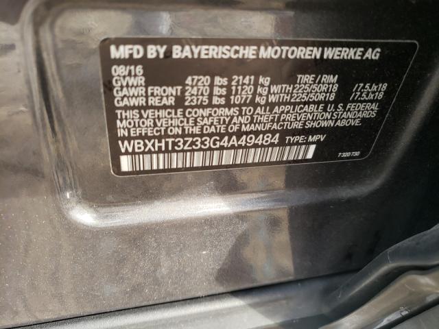 Photo 9 VIN: WBXHT3Z33G4A49484 - BMW X1 