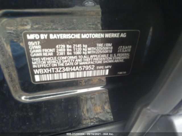 Photo 8 VIN: WBXHT3Z34H4A57952 - BMW X1 