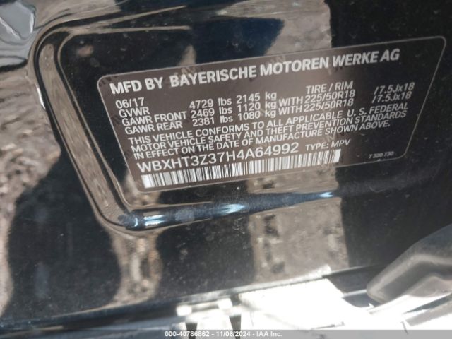 Photo 8 VIN: WBXHT3Z37H4A64992 - BMW X1 