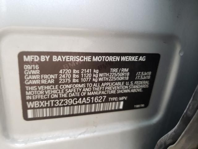 Photo 9 VIN: WBXHT3Z39G4A51627 - BMW X1 