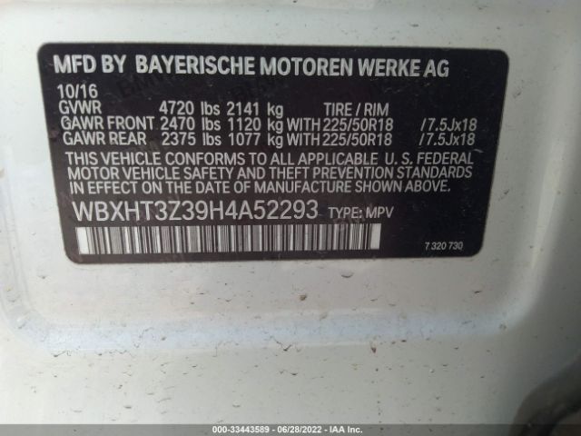 Photo 8 VIN: WBXHT3Z39H4A52293 - BMW X1 