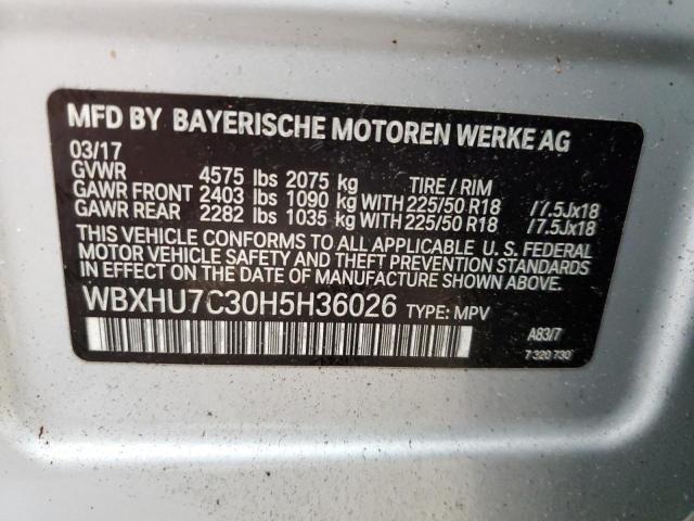 Photo 12 VIN: WBXHU7C30H5H36026 - BMW X1 SDRIVE2 