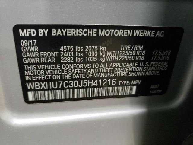 Photo 11 VIN: WBXHU7C30J5H41216 - BMW X1 SDRIVE2 