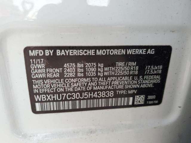 Photo 12 VIN: WBXHU7C30J5H43838 - BMW X1 SDRIVE2 