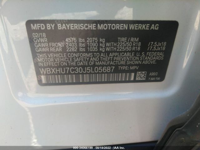 Photo 8 VIN: WBXHU7C30J5L05687 - BMW X1 