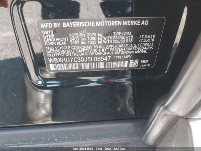 Photo 8 VIN: WBXHU7C30J5L06547 - BMW X1 