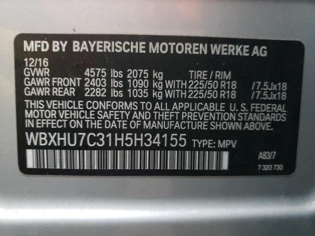 Photo 12 VIN: WBXHU7C31H5H34155 - BMW X1 SDRIVE2 