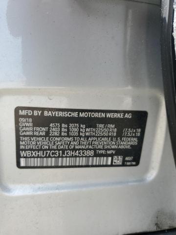 Photo 12 VIN: WBXHU7C31J3H43388 - BMW X1 SDRIVE2 