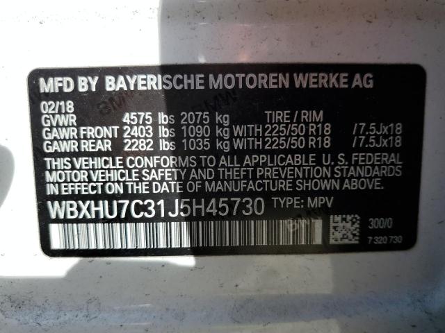 Photo 12 VIN: WBXHU7C31J5H45730 - BMW X1 SDRIVE2 