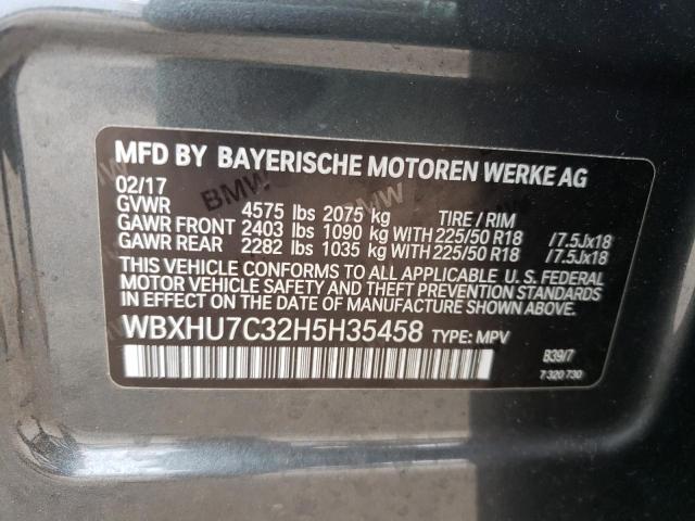 Photo 9 VIN: WBXHU7C32H5H35458 - BMW X1 SDRIVE2 