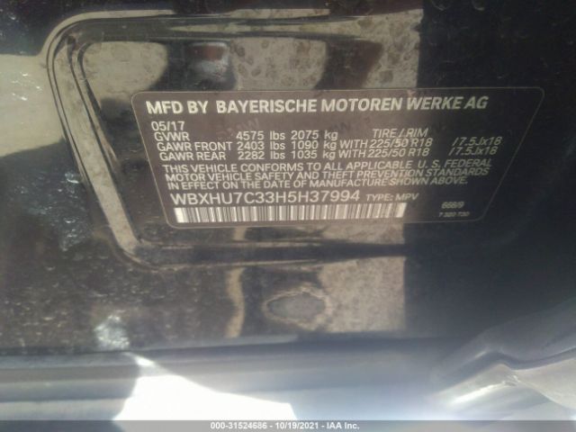 Photo 8 VIN: WBXHU7C33H5H37994 - BMW X1 