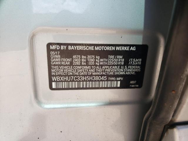 Photo 12 VIN: WBXHU7C33H5H38045 - BMW X1 SDRIVE2 