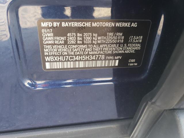 Photo 12 VIN: WBXHU7C34H5H34778 - BMW X1 SDRIVE2 