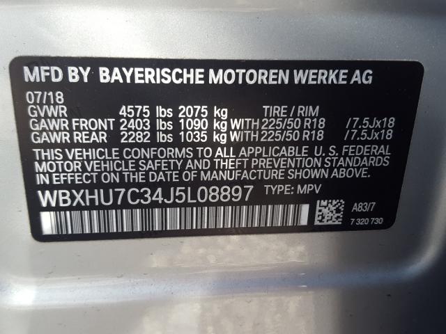 Photo 9 VIN: WBXHU7C34J5L08897 - BMW X1 