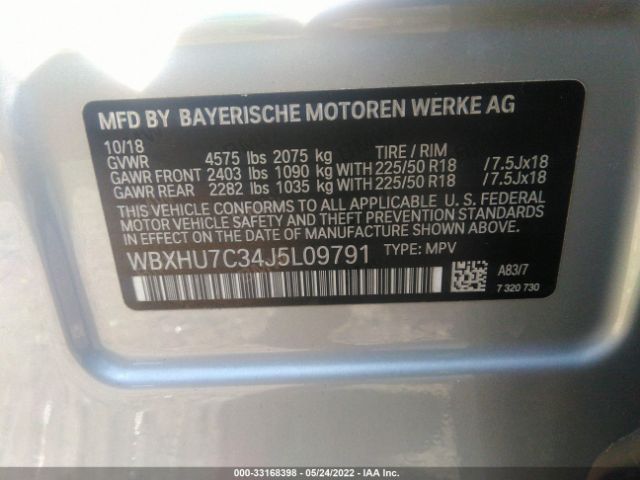 Photo 8 VIN: WBXHU7C34J5L09791 - BMW X1 