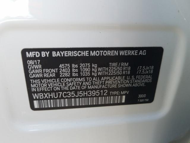 Photo 9 VIN: WBXHU7C35J5H39512 - BMW X1 SDRIVE2 