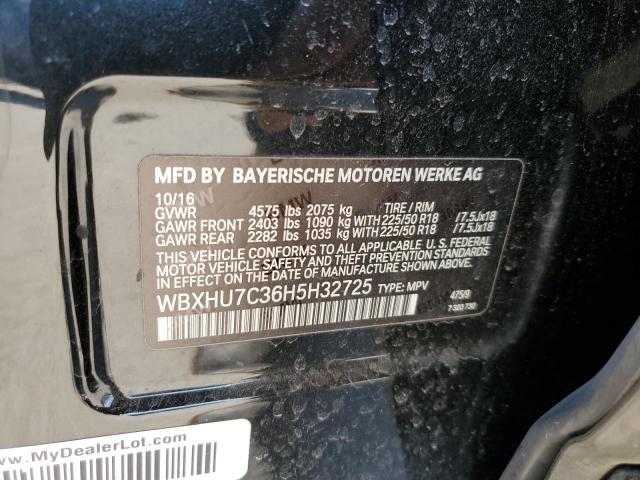 Photo 9 VIN: WBXHU7C36H5H32725 - BMW X1 SDRIVE2 