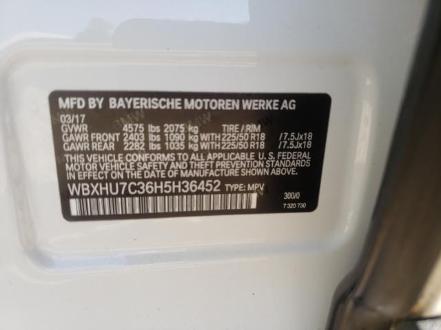 Photo 9 VIN: WBXHU7C36H5H36452 - BMW X1 SDRIVE2 