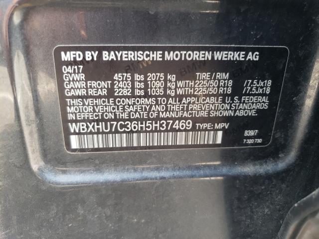 Photo 9 VIN: WBXHU7C36H5H37469 - BMW X1 SDRIVE2 