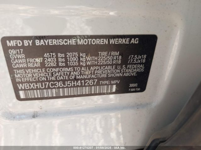 Photo 8 VIN: WBXHU7C36J5H41267 - BMW X1 