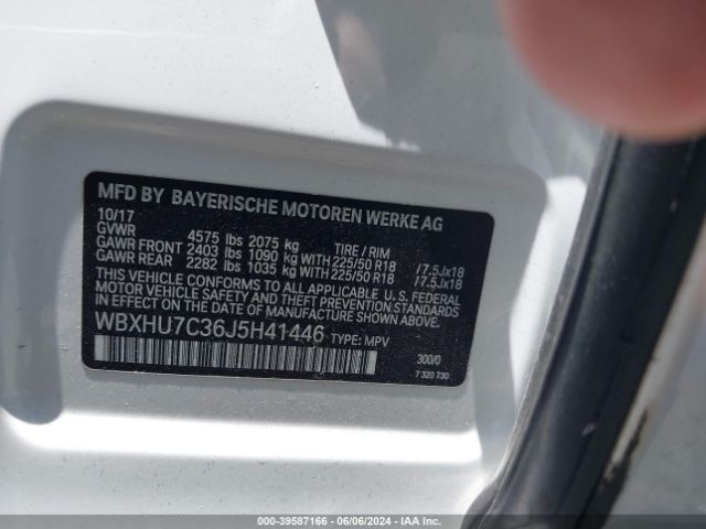 Photo 8 VIN: WBXHU7C36J5H41446 - BMW X1 